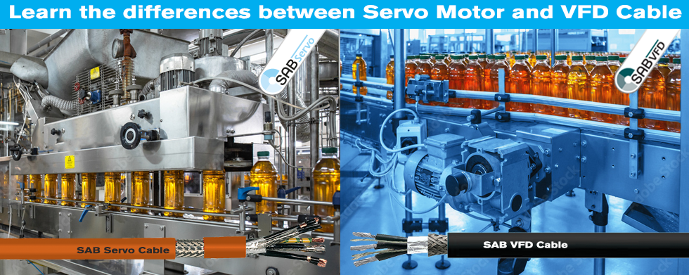 Learn Differences between servo motor and VFD cables